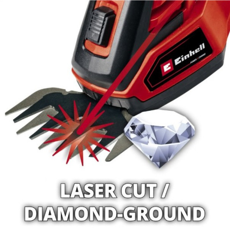 Einhell Ножиці для трави GE-CG 18/100 Li-Solo, PXC, акум., 100мм, 1.06кг (без АКБ та ЗП) (3410313)