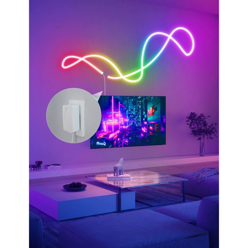 Govee Лента светодиодная умная H61A2 Neon LED Strip Light 5м Белый (H61A23D1)