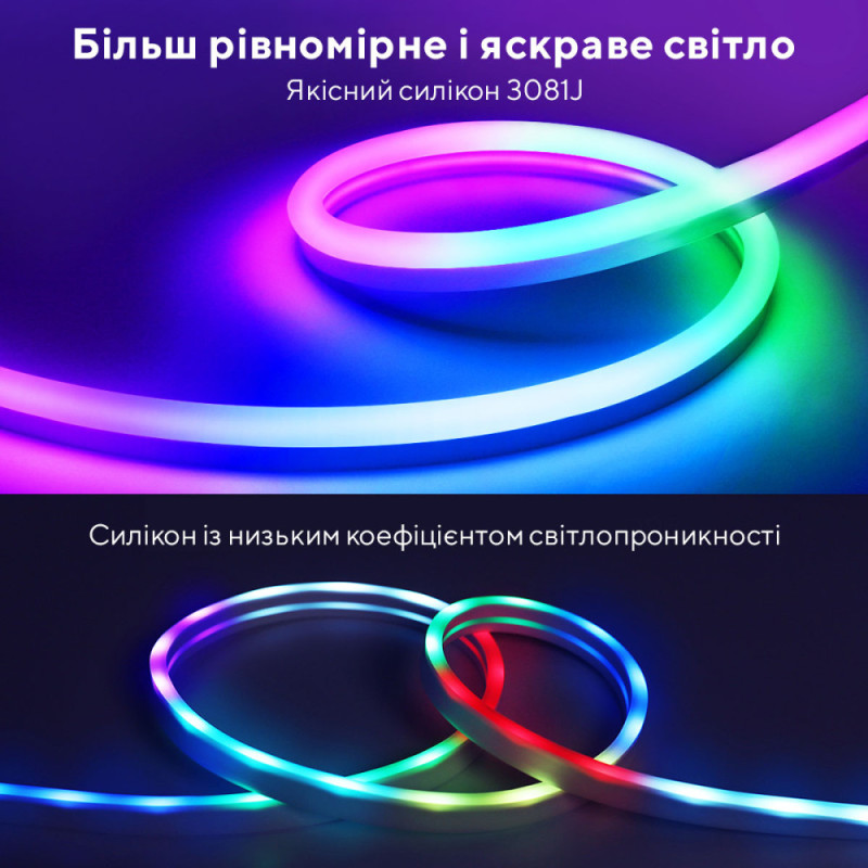 Govee Лента светодиодная умная H61A2 Neon LED Strip Light 5м Белый (H61A23D1)