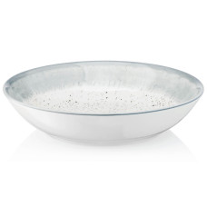 ARDESTO Soup plate Siena, 20cm, porcelain, white-gray (AR2920SW)