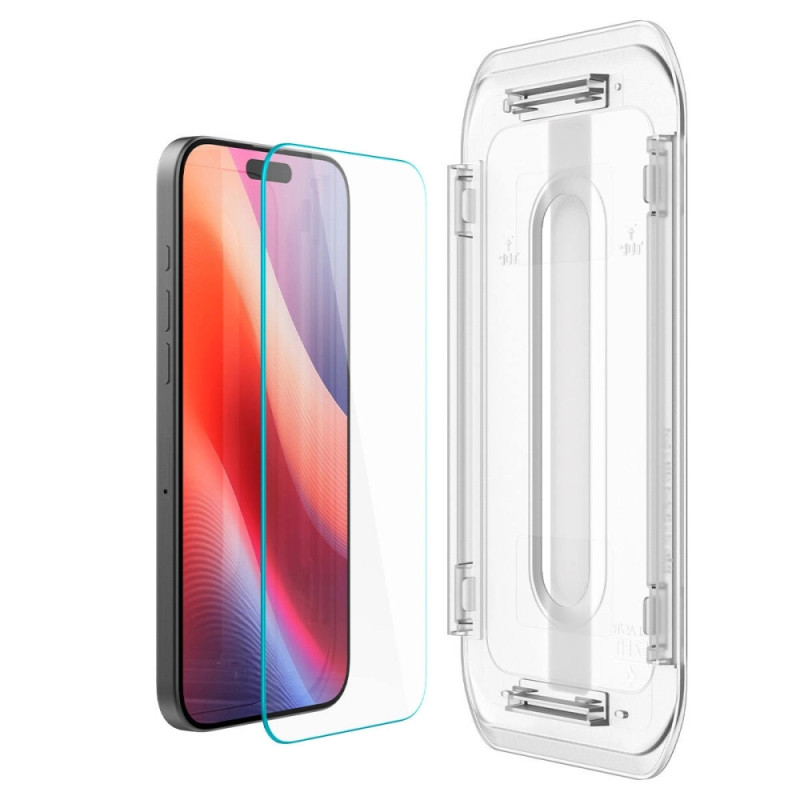 Spigen Скло для iPhone 16 Pro, Glas.tR EZ Fit, (2 Pack) (AGL07928)