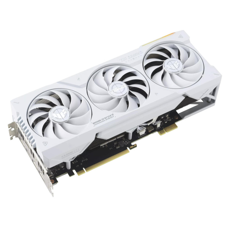 ASUS Видеокарта GeForce RTX 4070 Ti SUPER 16GB GDDR6X TUF-RTX4070TIS-16G-BTF-WHITE белый (90YV0KI1-M0NA00)