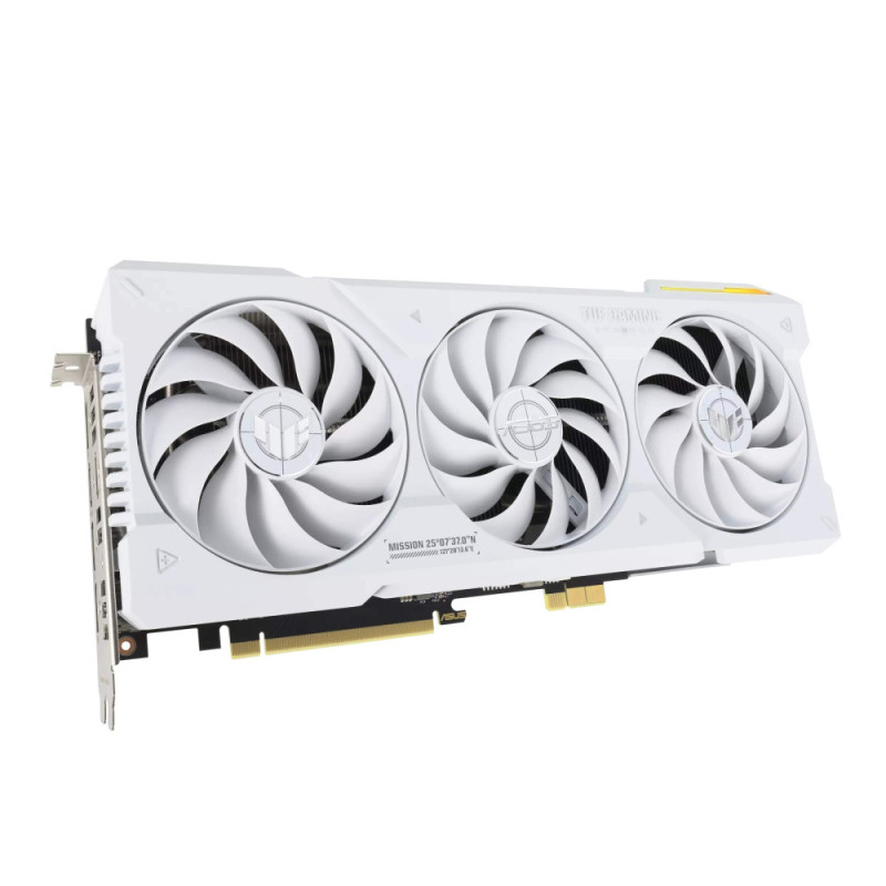 ASUS Видеокарта GeForce RTX 4070 Ti SUPER 16GB GDDR6X TUF-RTX4070TIS-16G-BTF-WHITE белый (90YV0KI1-M0NA00)