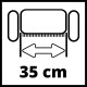 Einhell Aeration shaft for GE-SC 36/35 Li scarifier, 35 cm (3405961)
