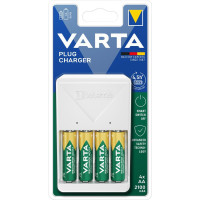VARTA Зарядное устройство Varta Plug Charger 2хNI MH AA2100 мАч (57657101451)