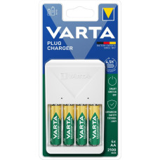 VARTA Зарядний пристрій Varta Plug Charger 4хNI MH AA2100 мА•год (57657101451)