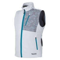 Makita LXT/CXT Battery Vest, 10.8-18V, with ventilation, polyester, L-size, white, 0.38kg (DFV210ZL)
