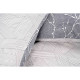 ARDESTO Bedding set 1.5 Gloria, sateen, duvet cover160x220cm, sheet 160x220cm, pillowcases (2) 50x70cm, 100% cotton, gray branch (ART1622LD)