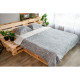 ARDESTO Bedding set 1.5 Gloria, sateen, duvet cover160x220cm, sheet 160x220cm, pillowcases (2) 50x70cm, 100% cotton, gray branch (ART1622LD)