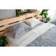 ARDESTO Bedding set 1.5 Gloria, sateen, duvet cover160x220cm, sheet 160x220cm, pillowcases (2) 50x70cm, 100% cotton, gray branch (ART1622LD)