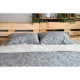 ARDESTO Bedding set 1.5 Gloria, sateen, duvet cover160x220cm, sheet 160x220cm, pillowcases (2) 50x70cm, 100% cotton, gray branch (ART1622LD)