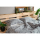 ARDESTO Bedding set 1.5 Gloria, sateen, duvet cover160x220cm, sheet 160x220cm, pillowcases (2) 50x70cm, 100% cotton, gray branch (ART1622LD)