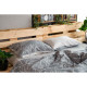 ARDESTO Bedding set 1.5 Gloria, sateen, duvet cover160x220cm, sheet 160x220cm, pillowcases (2) 50x70cm, 100% cotton, gray branch (ART1622LD)