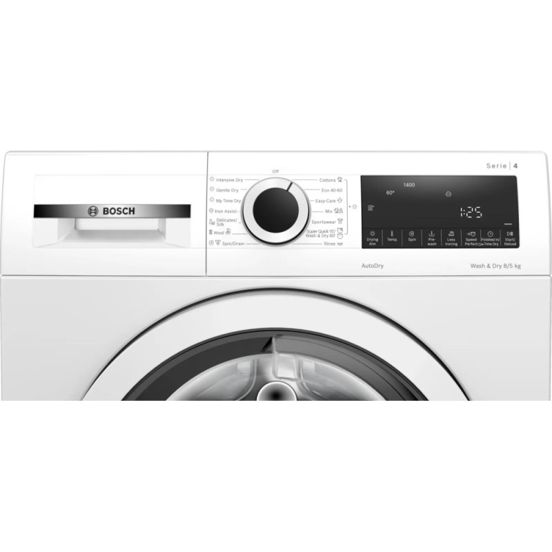 Bosch Прально-сушильна машина Bosch фронтальна, 8(5)кг, 1400, E, 59см, дисплей, білий (WNA13400BY) Bosch Прально-сушильна машина Bosch фронтальна, 8(5)кг, 1400, E, 59см, дисплей, білий (WNA13400BY)