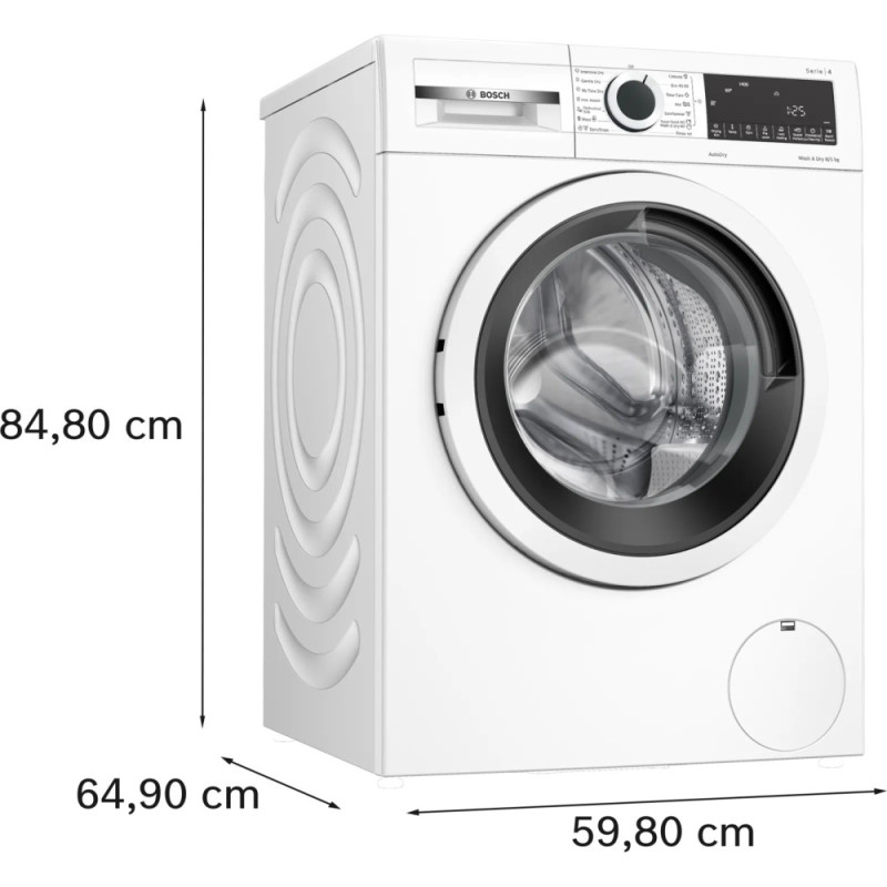 Bosch Прально-сушильна машина Bosch фронтальна, 8(5)кг, 1400, E, 59см, дисплей, білий (WNA13400BY) Bosch Прально-сушильна машина Bosch фронтальна, 8(5)кг, 1400, E, 59см, дисплей, білий (WNA13400BY)