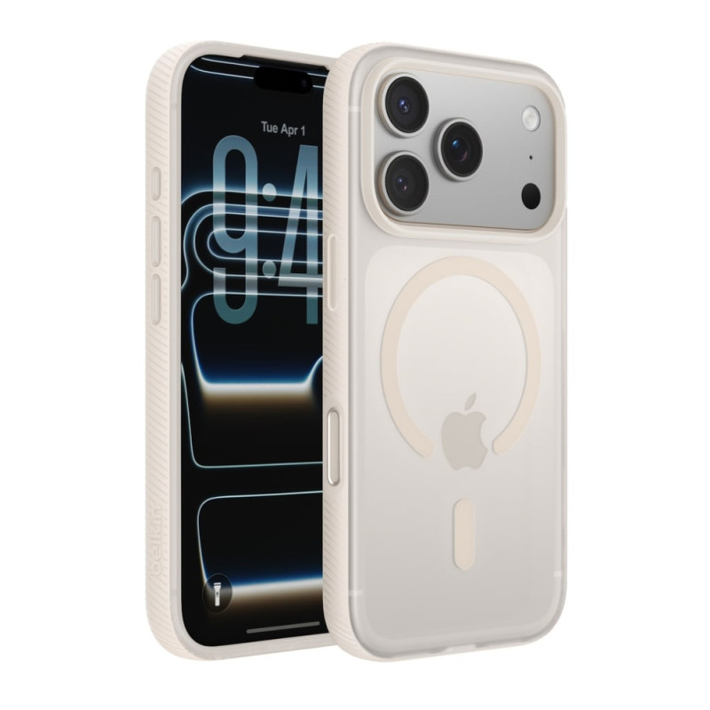 Belkin Чохол Belkin для iPhone 17 Pro, Magnetic Protective Grip, Sand (MSA035HQSA) Belkin Чохол Belkin для iPhone 17 Pro, Magnetic Protective Grip, Sand (MSA035HQSA)
