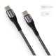 Дата кабель USB-C to USB-C 1.0m PD Fast Charging 65W 3А grey ColorWay (CW-CBPDCC040-GR)