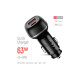 Зарядний пристрій ColorWay USB-C PD45W + USB QC3.0 car adapter (CW-CHA067PD-BK)