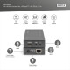 Адаптер HDMI extender 70m 1080p/40m 4K30Hz CAT 5e/6/6A/7 HDBaseT IR black Digitus (DS-55500)