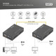 Адаптер HDMI extender 70m 1080p/40m 4K30Hz CAT 5e/6/6A/7 HDBaseT IR black Digitus (DS-55500)