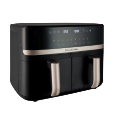 Russell Hobbs Мультипіч Satis Fry DualBaske 2800Вт, чаша-4.5/4.5л, сенсорне управл., 9 авто. программ, пластик, чорний (27680-56)