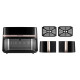 Russell Hobbs Мультипіч Satis Fry DualBaske 2800Вт, чаша-4.5/4.5л, сенсорне управл., 9 авто. программ, пластик, чорний (27680-56)