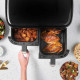 Russell Hobbs Мультипіч Satis Fry DualBaske 2800Вт, чаша-4.5/4.5л, сенсорне управл., 9 авто. программ, пластик, чорний (27680-56)