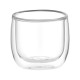ARDESTO Double wall mug set, 260ml, 2pcs, borosilicate glass, transparent (AR2626B)