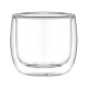 ARDESTO Double wall mug set, 260ml, 2pcs, borosilicate glass, transparent (AR2626B)
