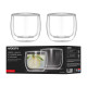 ARDESTO Double wall mug set, 260ml, 2pcs, borosilicate glass, transparent (AR2626B)