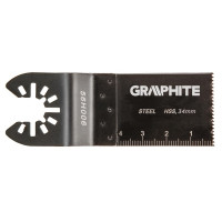 Graphite Полотно плоское к многофункц. инструменту, HSS по металлу, 34 мм (56H006)