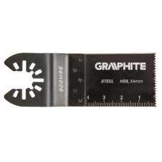 Graphite Полотно плоское к многофункц. инструменту, HSS по металлу, 34 мм (56H006)
