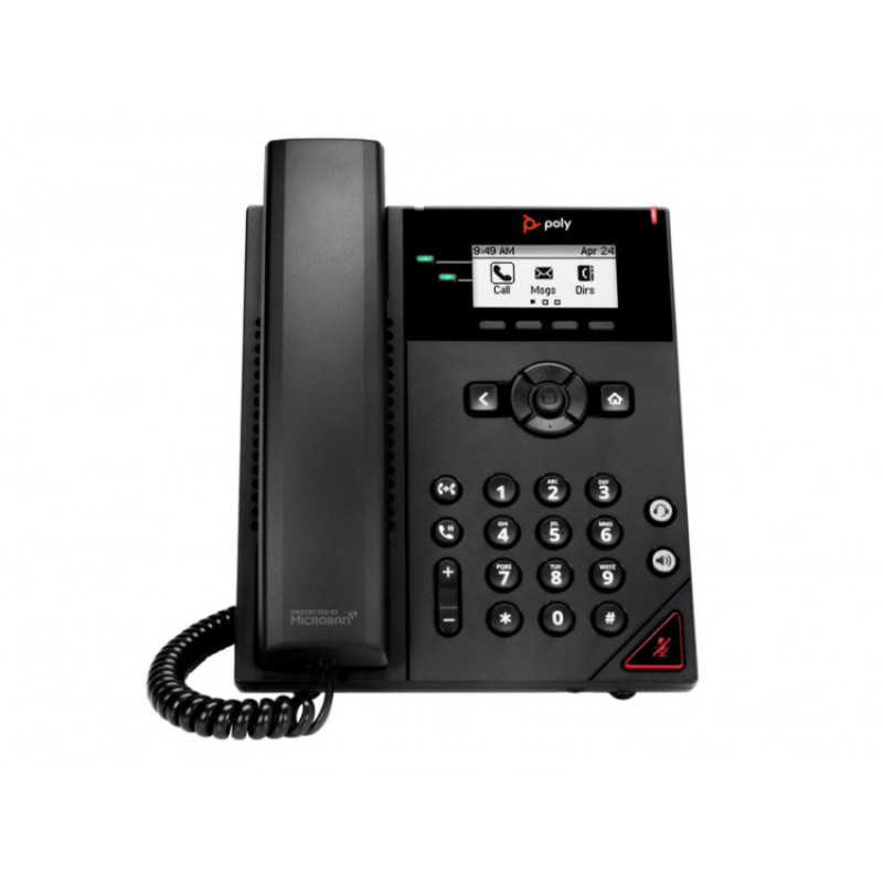 Poly VVX 150 2-Line IP Phone and PoE-enabled (911N0AA)