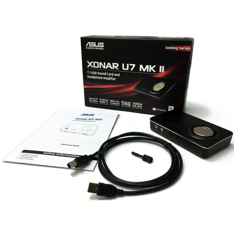 ASUS Sound Card portable Xonar U7 MKII USB 7.1 (90YB00KB-M0UC00)