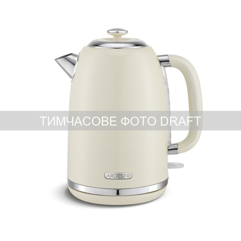 ARDESTO Електрочайник Ardesto 1.8л, Strix, метал, бежевий глянцевий (EKL-F400BG)
