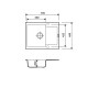 Adamant Kitchen set Minimal, artificial stone, rectang., with drainboard, 615х495х200mm, bowl - 1, over-mounted, Sahara + mixer (1824296912302)