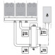 Bosch Насосна група опалювального контуру із змішувачем Bosch HSM 25/6 (7736601148)