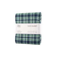 ARDESTO Плед Fleece, 160х200 см, 100% полиэстер, клетка зеленая (ART0702PB)