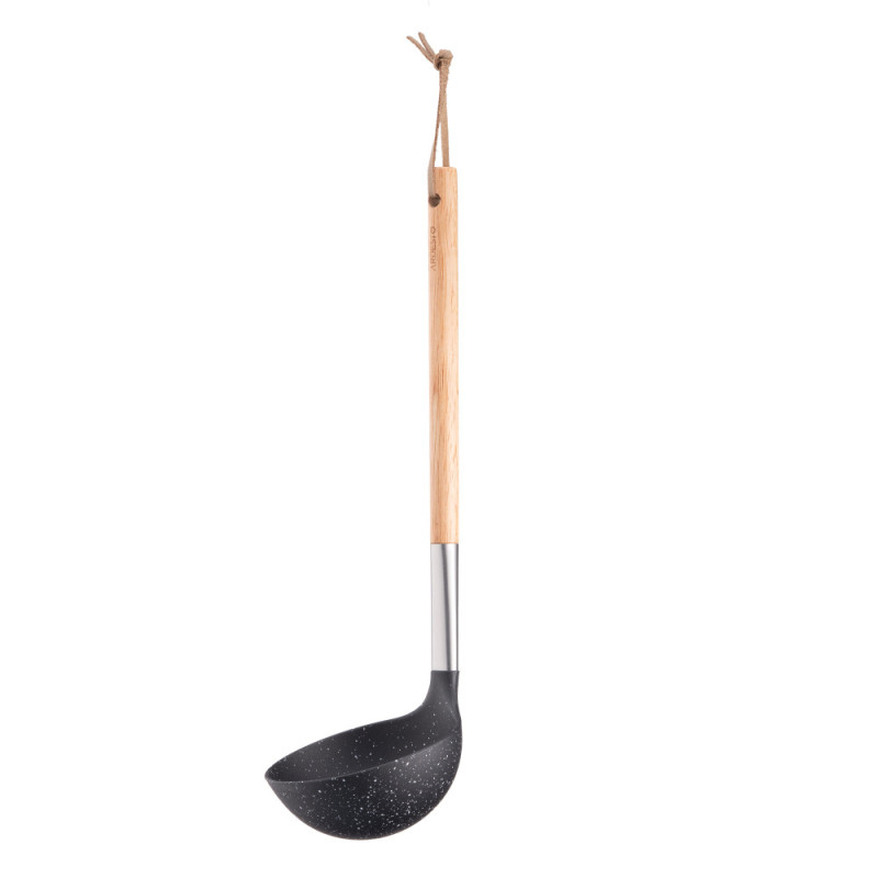 ARDESTO Ladle Midori, 30.5cm, nylon, wood, stainless steel, black (AR1308BP)