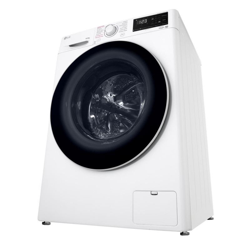 LG Пральна машина фронтальна, 10,5кг, 1400, A+++, 57см, дисплей, пара, інвертор, білий (F4V3RS0WW)