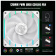 Кулер для корпуса Gamemax Tornado T12 ARGB-W