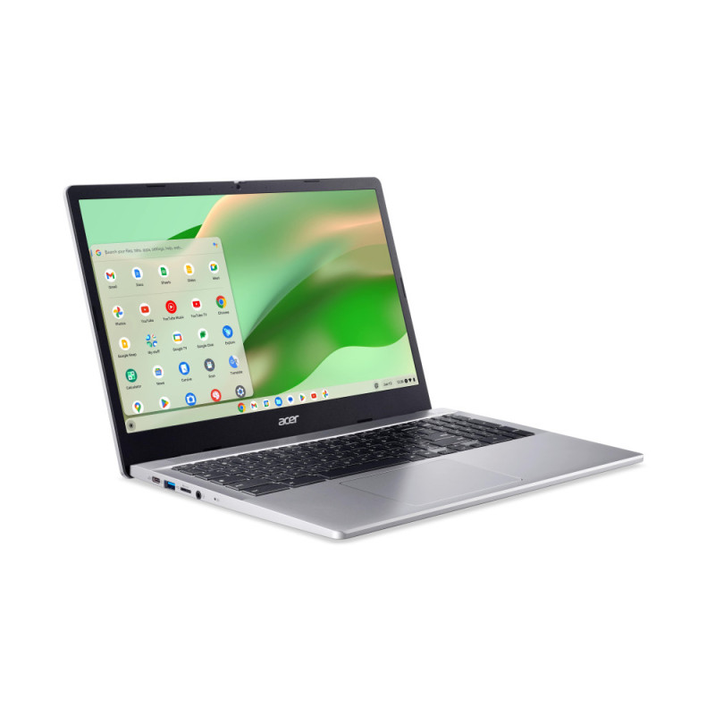 Acer Ноутбук Chromebook CB315-5H 15" FHD IPS, Intel C N100, 8GB, F128GB, UMA, ChromeOS, сріблястий (NX.KPPEU.001)