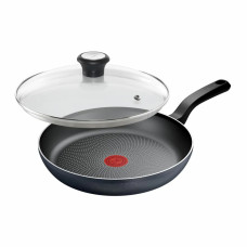 Tefal Frying pan with lid So' Light, 28 cm, aluminum, bakelite, glass, black (H0560642_SET)