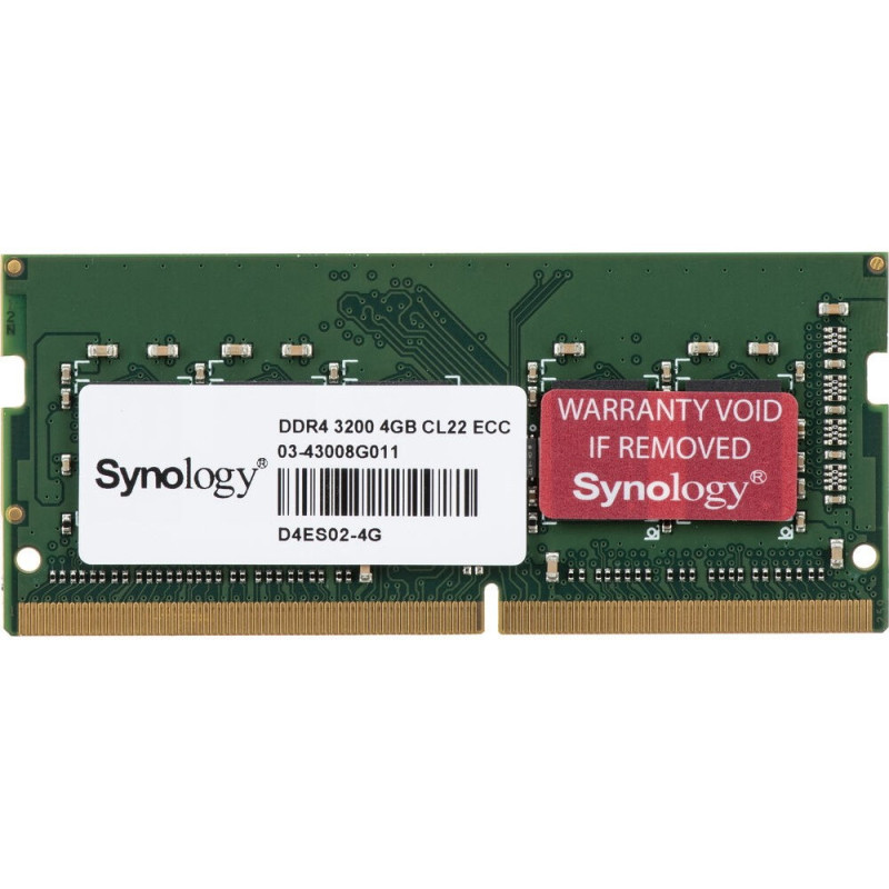 Synology Пам'ять Synology 4GB D4ES02-4G Synology Пам'ять Synology 4GB D4ES02-4G