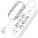 Belkin Удлинитель сетевой 2м, 6хТип, 16А, USB-A/USB-C 18Вт, фильтр, белый (SRB002VF2M-V2)