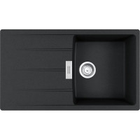 Franke Kitchen sink Centro, fragranite, rectang., with drainboard, 860х500х200mm, bowl - 1, over-mounted, CNG 611-86, onyx (114.0701.823)