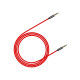 Кабель мультимедийный 3.5mm M to 3.5mm M 1.0m red-black Baseus (CAM30-B91)