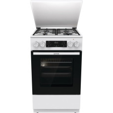 Gorenje Плита комби, 70л, 50x60см, дисплей, эмалированные реш, программатор IconLed, метал.крышка, белый (MEKS5121WM)