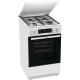 Gorenje Плита комби, 70л, 50x60см, дисплей, эмалированные реш, программатор IconLed, метал.крышка, белый (MEKS5121WM)