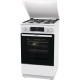 Gorenje Плита комби, 70л, 50x60см, дисплей, эмалированные реш, программатор IconLed, метал.крышка, белый (MEKS5121WM)